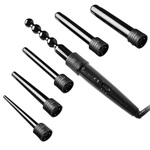 CNV Curling Iron Explosion-Style Multi-Function Head Change Curling Stick 6-in-1 Ceramic Combination Tube Change Curling Artifact Wand Curler
